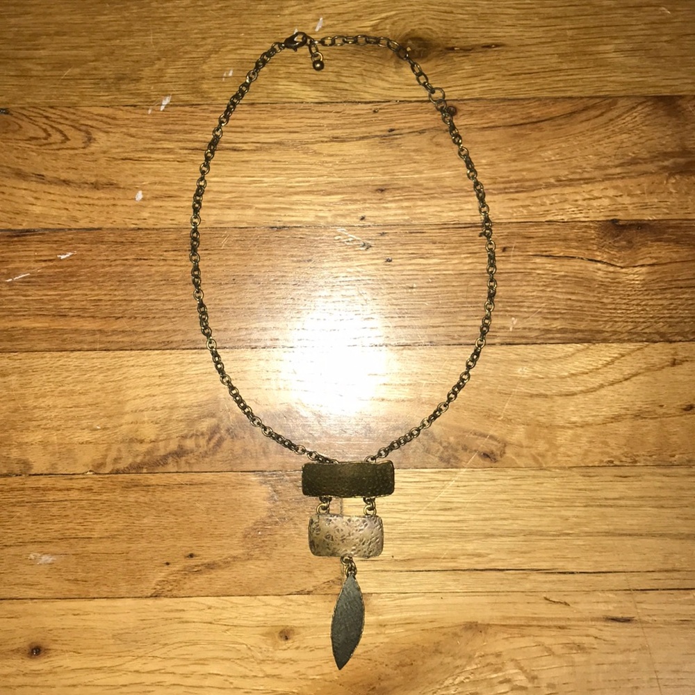 Mixed Metal Statement Necklace